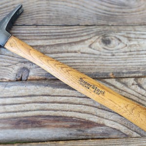 Vintage Vaughan SuperSteel 5 OZ Magnetic Tack Hammer w/ Original Wood Handle