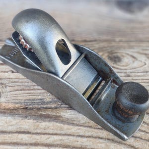 Vintage USA Made Block Plane - Small Woodworking Plane with 1 5/8&quot; Blade Iron