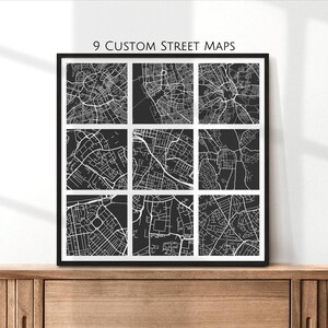 USA Custom Street Maps, USA Poster, Wandkunst, USA City Wandkunst, Haus oder Büro Dekor, Reise, moderne Kunst Street Maps Jeder Ort
