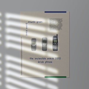 Retro Y2K Mobile Phone Poster
