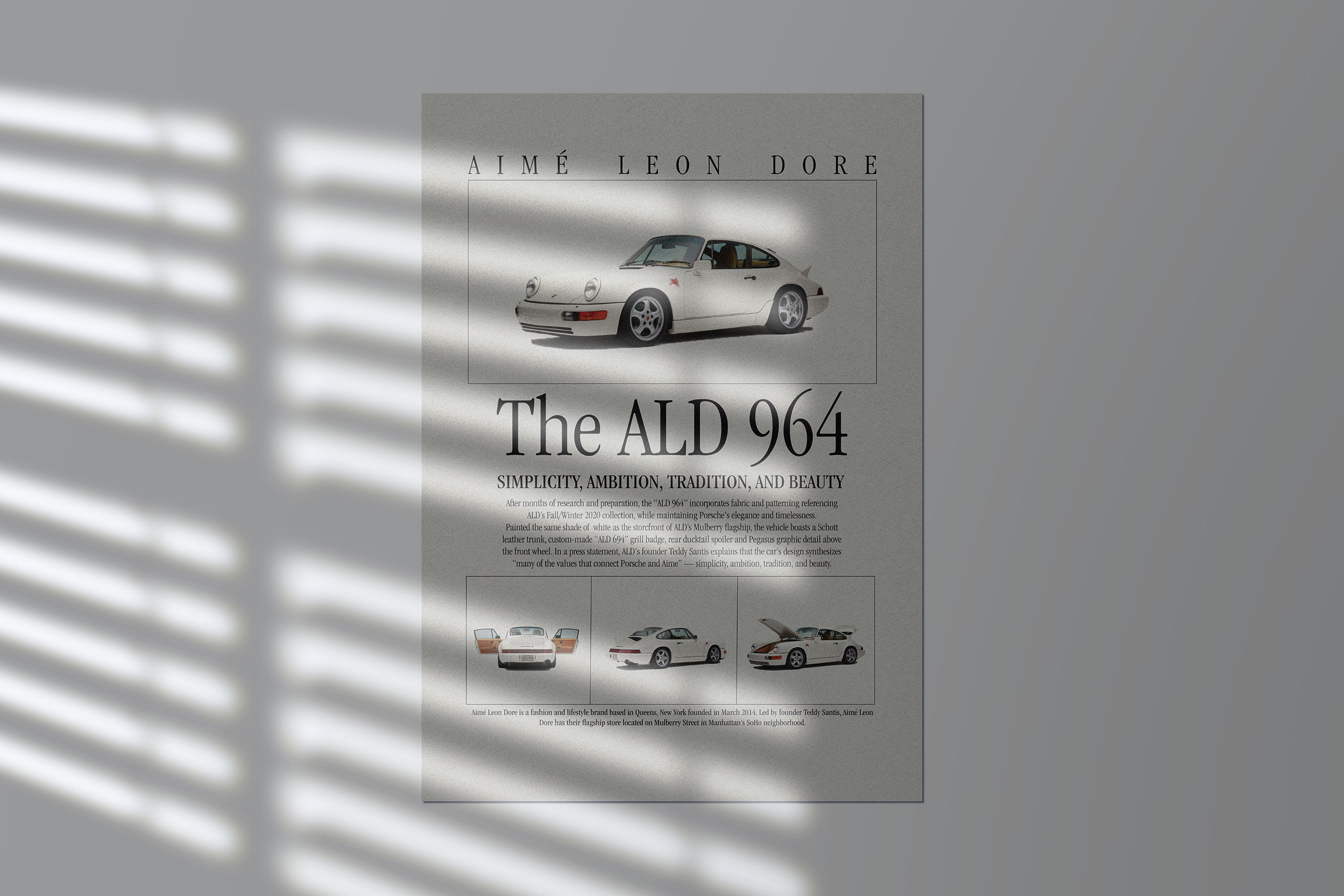 ALD 964 Classic Car Poster 