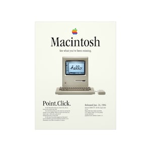 Nostalgic 90s Macintosh Poster - Etsy