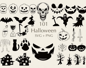 Halloween SVG-bundel | Halloween-PNG | Pompoen-svg | Hekserij SVG | Schedel-svg | Hemelse SVG | Commercieel gebruik inbegrepen