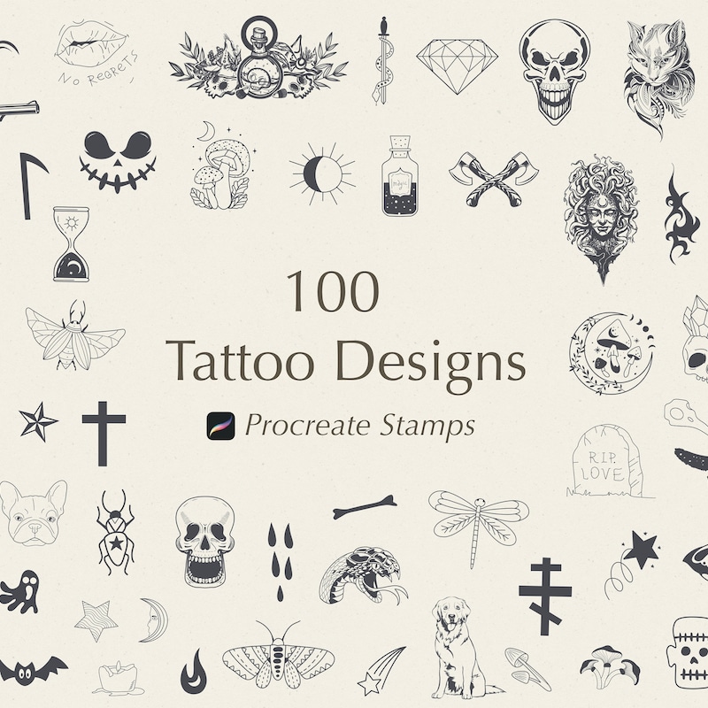 Small Tattoo Stencils - Etsy