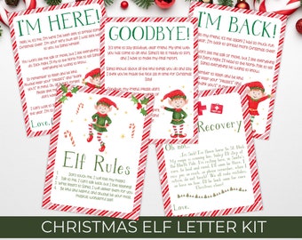 Elf Letters, Elf Kit, Christmas Letters Bundle, Elf Arrival Letter, Elf Mail, Elf Goodbye Letter, Elf Rules, Elf Props, Elf Return Letter