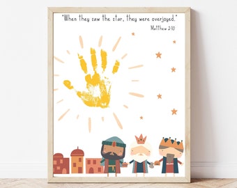 Christmas Handprint, Handprint Art for Babies Toddlers Kids, Christian Preschool Handprint Craft, My First Christmas, Preschool Bible Verse