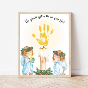 Christmas Handprint, Christian Christmas Handprint Craft for Babies Toddlers Kids, Winter Preschool Activity, Christian Preschool Crafts