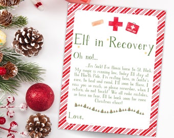 Elf Recovery Letter, Christmas Elf Rules, Elf Arrival Letter, Elf is Sick Letter, Kids Christmas Fun, Christmas Elf Letters