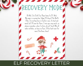 Elf Recovery Letter, Christmas Elf Rules, Elf Arrival Letter, Elf is Sick Letter, Kids Christmas Fun, Christmas Elf Letters