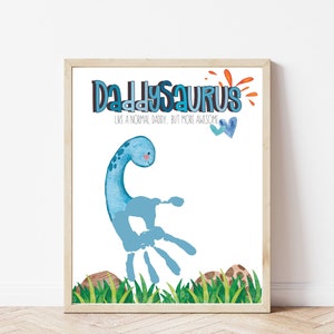 Handprint Art Craft for Dad Father's Day Gift from Kids Dad Birthday Gift Fathers Day Preschool Activity Handprint Craft Keepsake