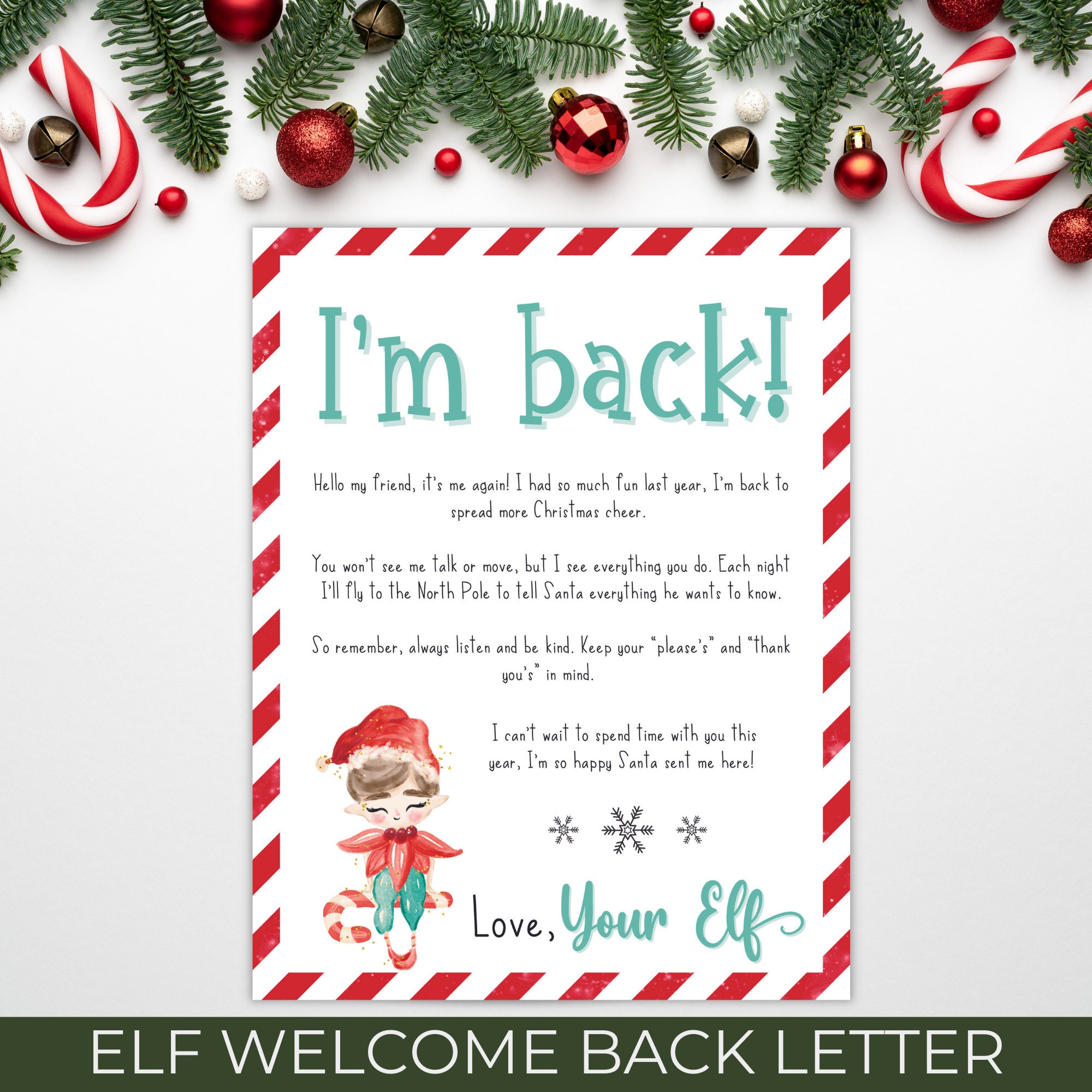 Elf Letters Elf Kit Christmas Letters Bundle Elf Arrival - Etsy Australia
