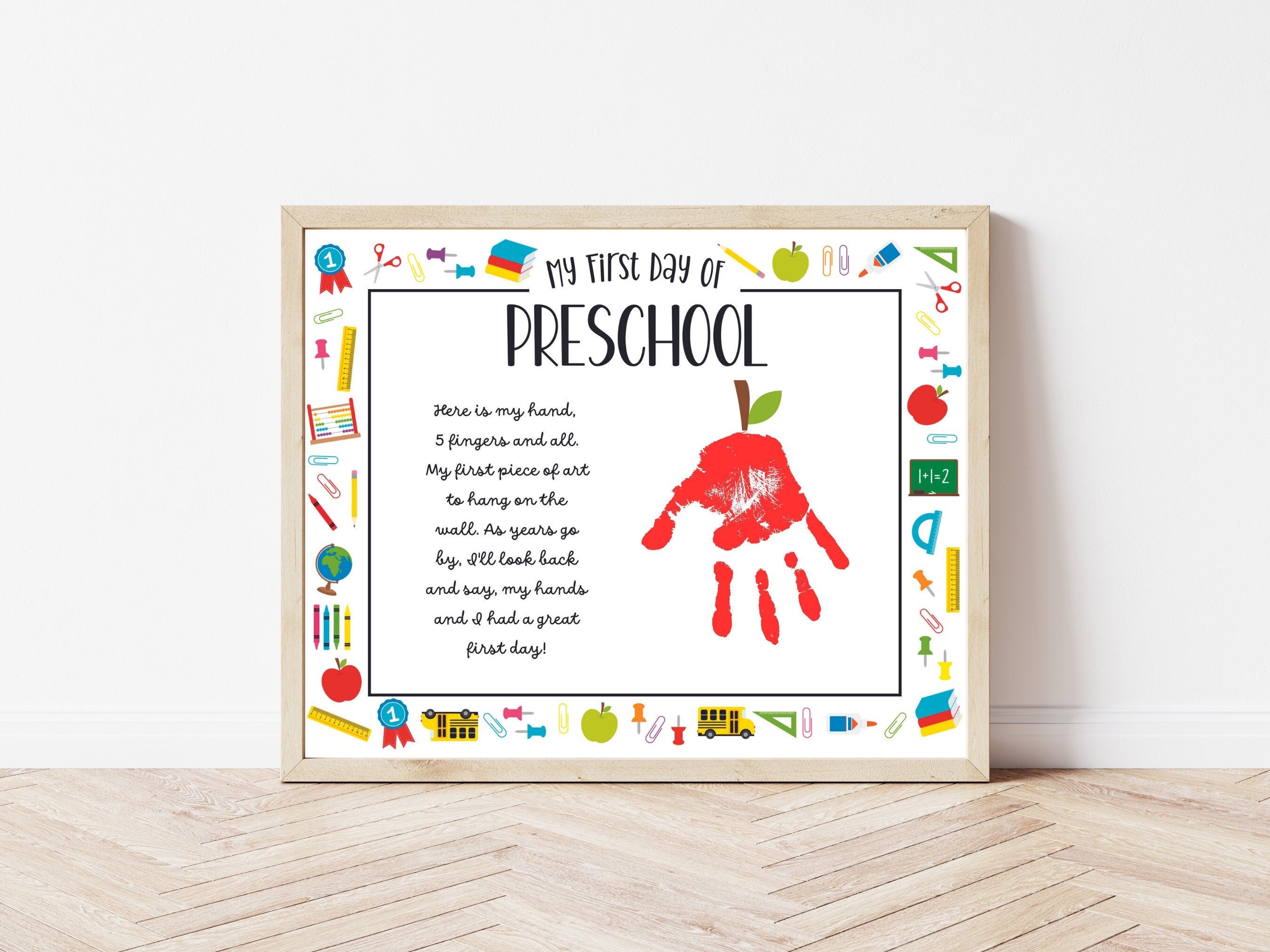 Fall Preschool Bundle, Toddler Arts and Crafts Activities, Handprint  Printables for Autumn Season, Daycare Teacher and Back to School 