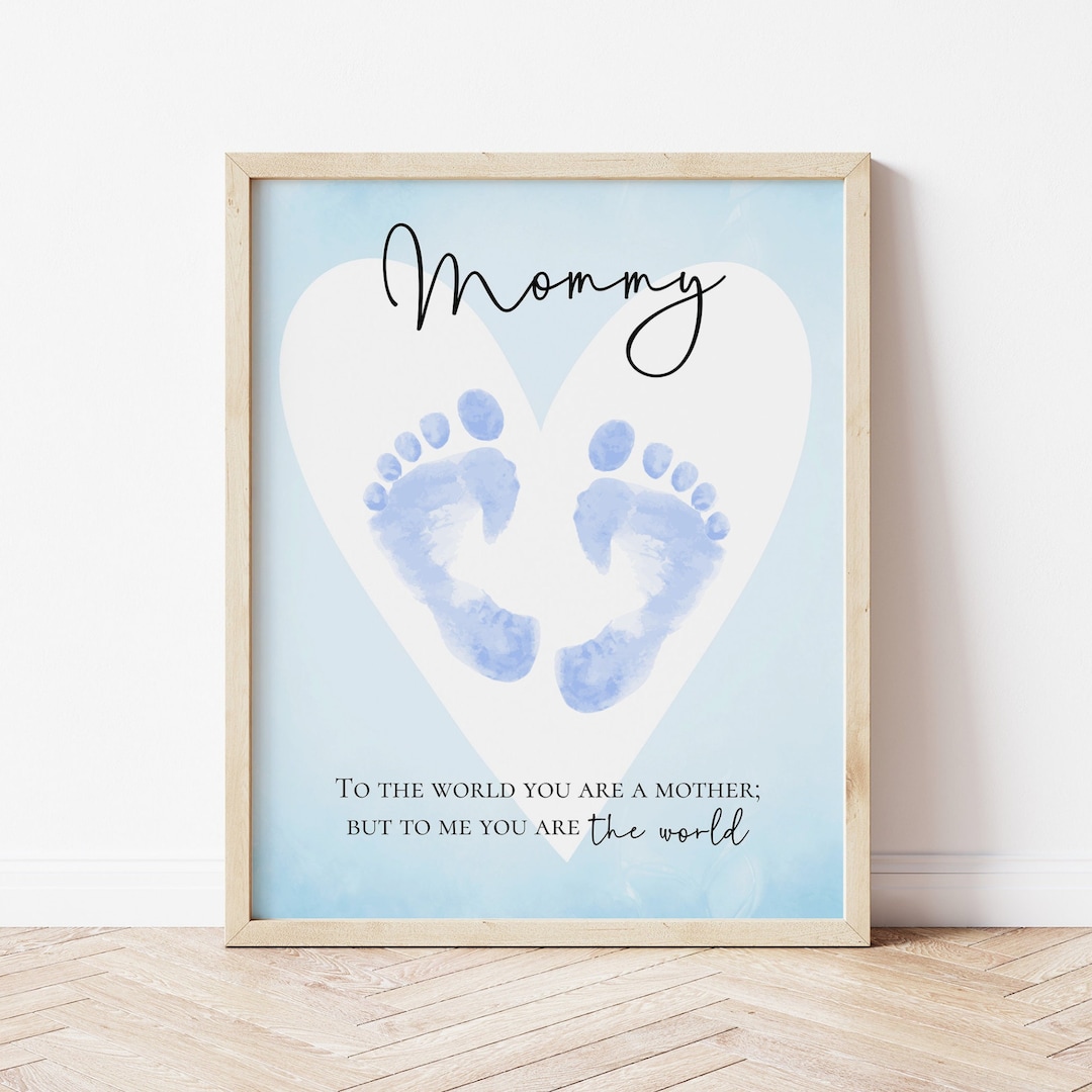 Mother's Day Handprint, Mom Handprint, Birthday Gift for Mom, Mothers ...