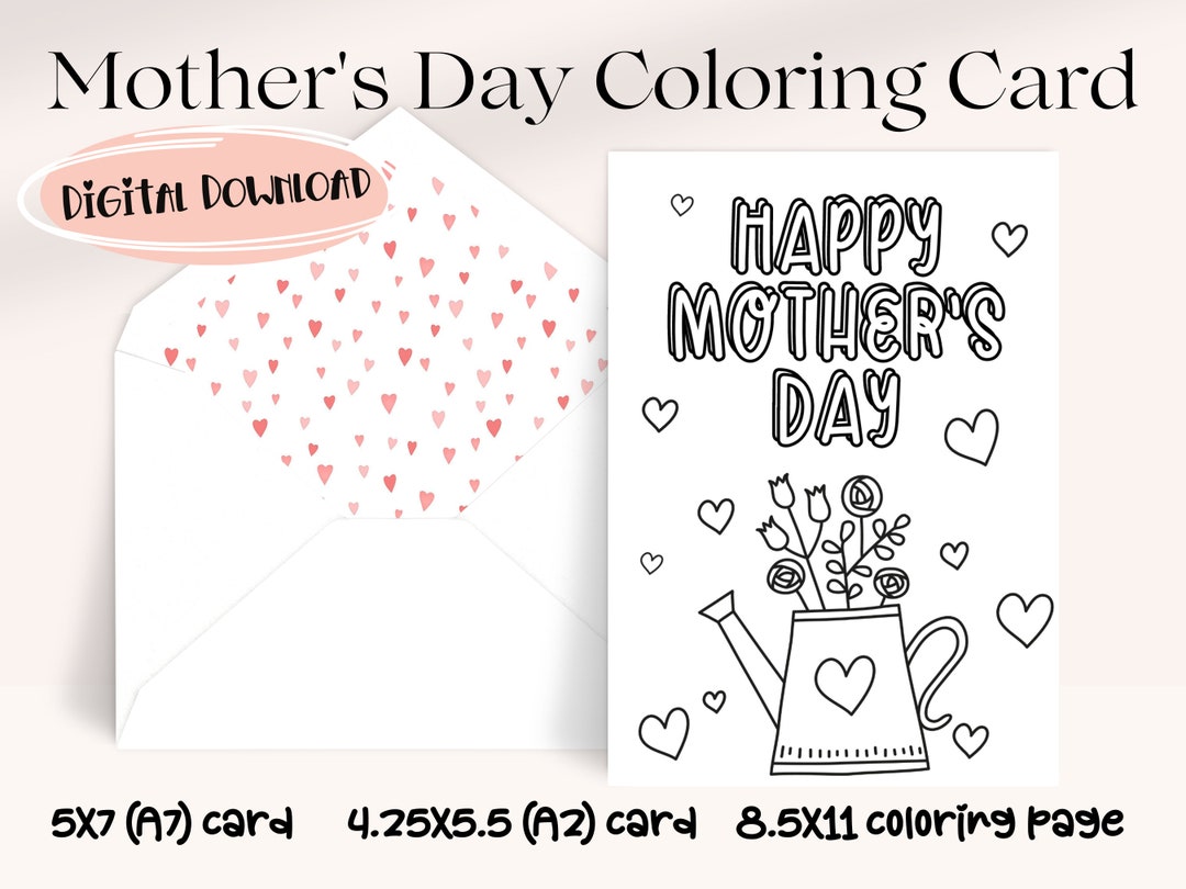 High-Quality Diy Mothers Day Card Printable Scene Illustration High-Quality Diy Mothers Day Card Printable Scene Illustration