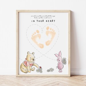 Personalised Winnie The Pooh Baby Print - Pooh Bear 'Welcome To The World' Decor