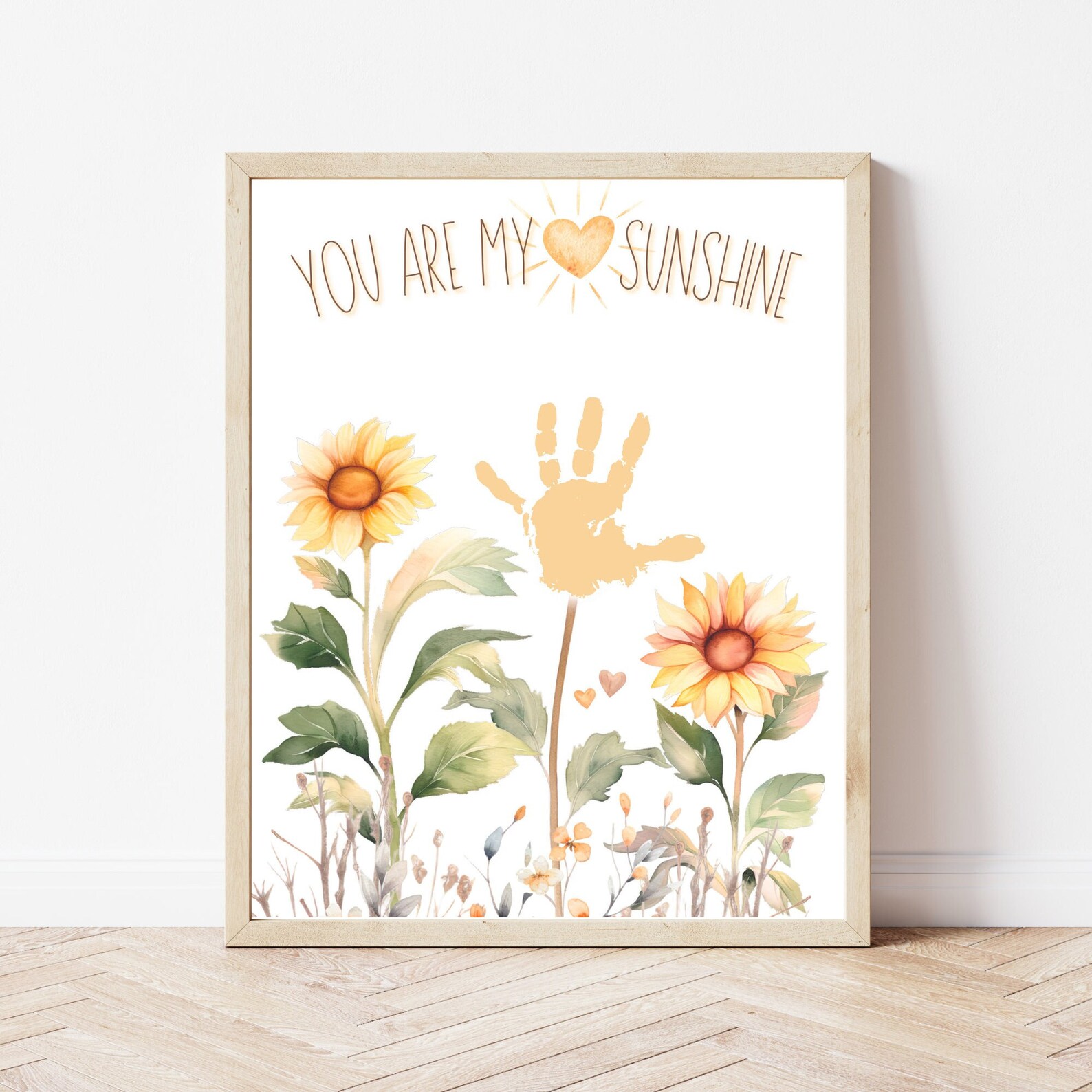 You Are My Sunshine Handprint Art Flower Handprint Etsy