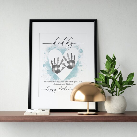 DIY Daddy's Helper Toolbox Handprint Craft - Personalized Father's Day Gift From Kids