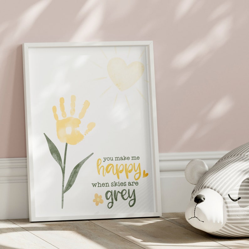 You Are My Sunshine Handprint Art, Mothers Day Handprint, Father's Day ...