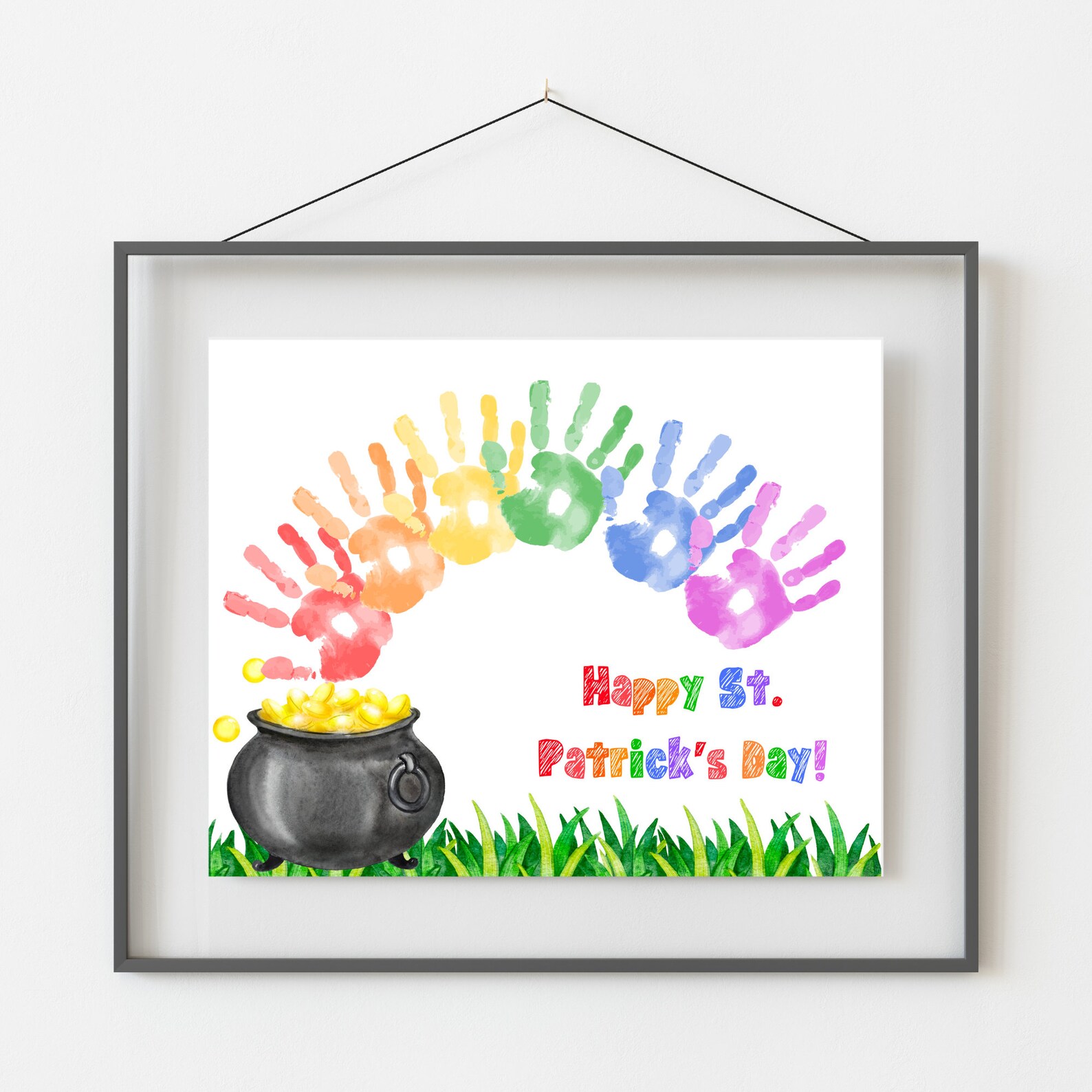 St Patricks Day Handprint Art, Handprint Craft for Baby Toddler Kids ...