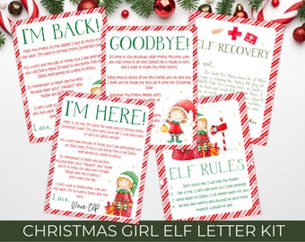 Girl Elf Letter Bundle, Elf Letters, Elf Kit, Elf Arrival Letter, Elf Mail, Elf Goodbye Letter, Elf Rules, Elf Props, Elf Return Letter
