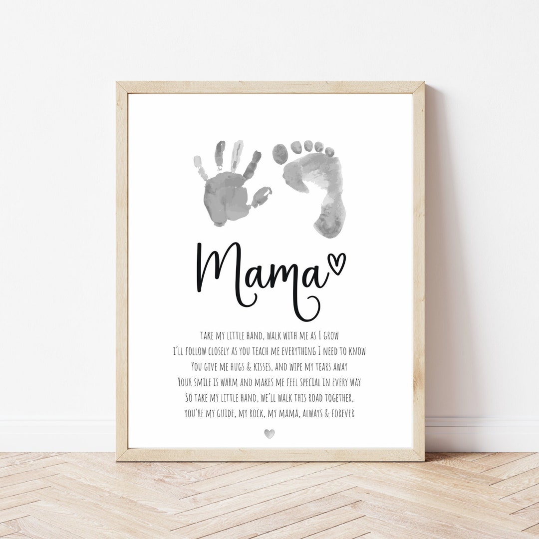 Mama Handprint Poem, Mother's Day Handprint Art, Valentines Handprint ...