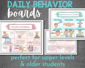 Classroom Behavior Expectation Board, Special Education Management