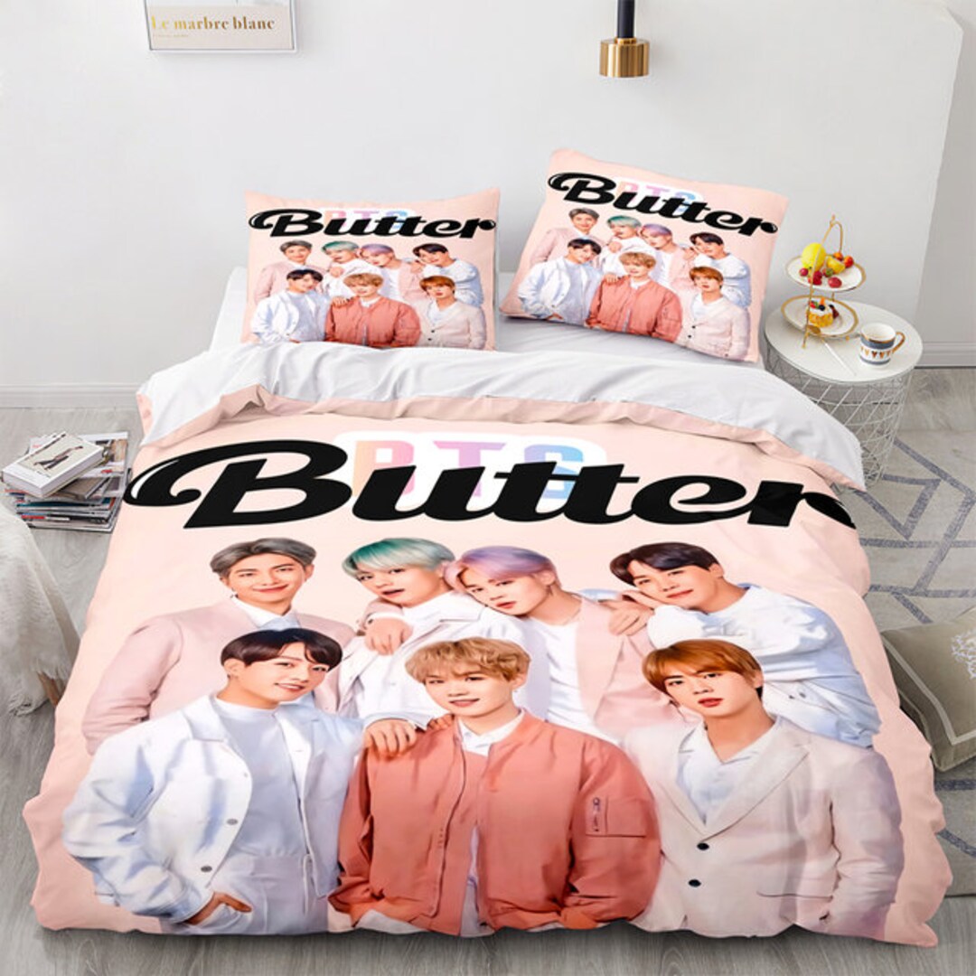 Bangtan Boys Duvet BTS Bedding Set Twin Queen King Sizes Etsy