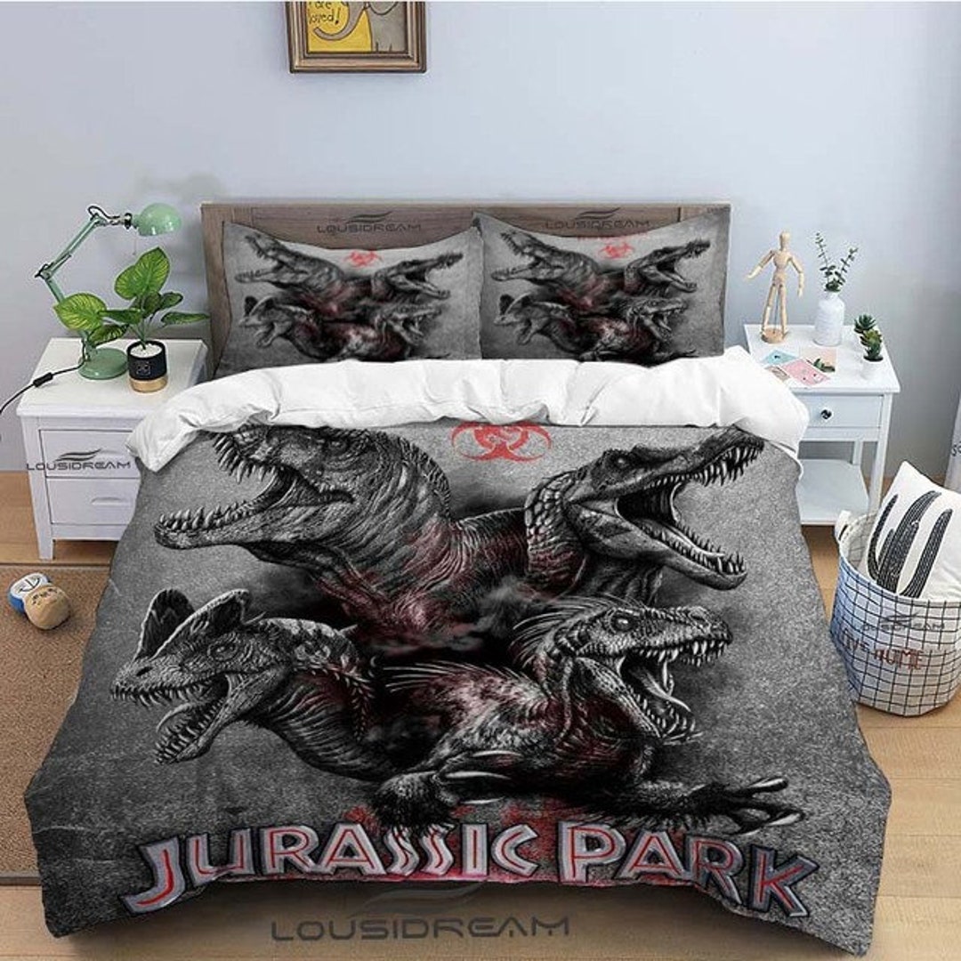 Jurassic World Duvet Jurassic Park Bedding Set Twin Queen Etsy