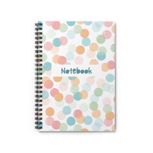 Colorful Polka Dot Spiral Notebook Cute Stationery Office Supplies Journal Gift for Students Art Lovers Back to School School Supplies