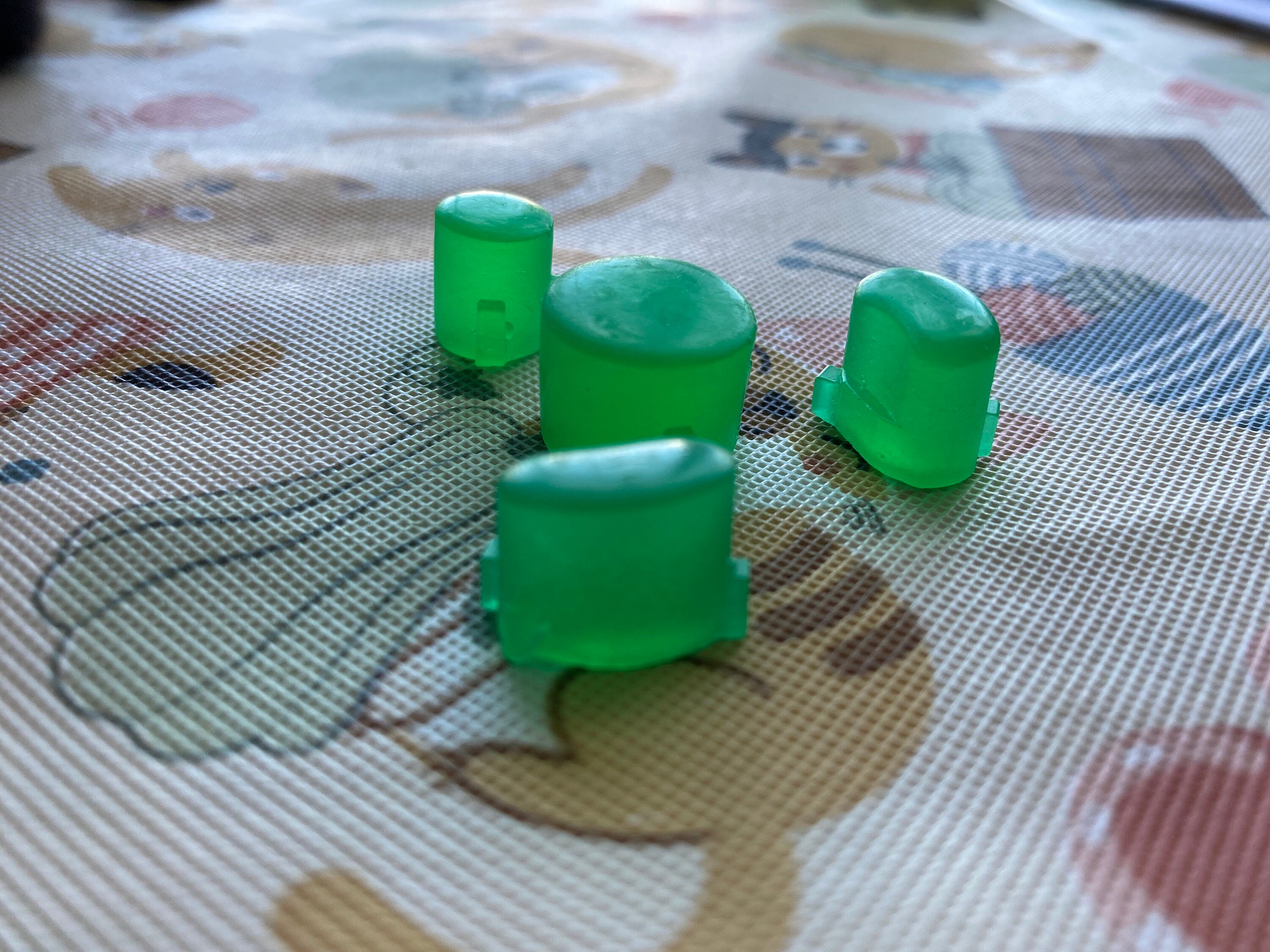 Gummy Green Bald Gamecube Controller Buttons Etsy