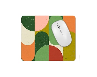 Retro Mousepad Mouse Mat Abstract Texture Art Classic 1970s Mod Style