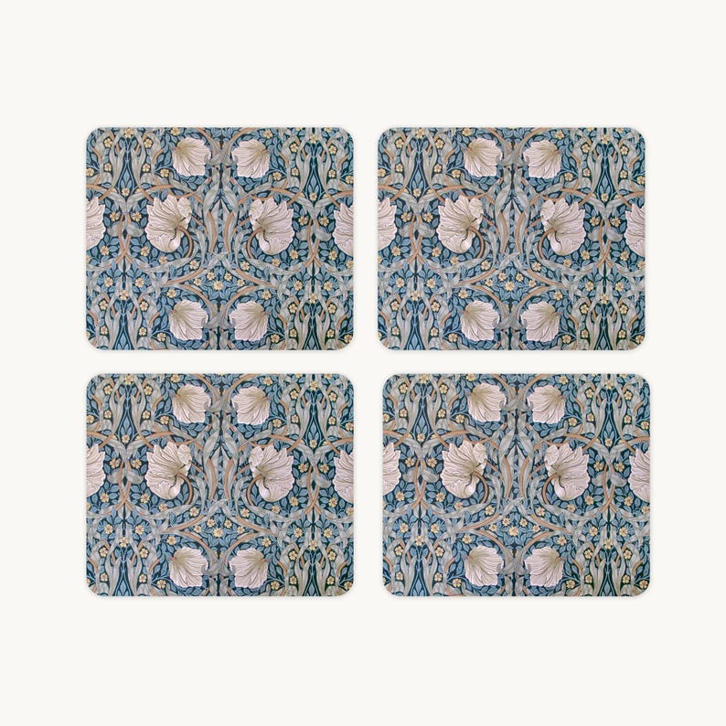 HippyPrint William Morris Pimpernel Placemats and Coasters