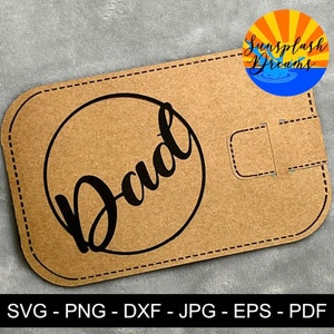 Titular de la tarjeta de regalo de billetera svg, Tarjeta de regalo svg, Plantilla de titular de tarjeta de regalo, Archivo cortado, Cricut, Silueta, Todas las ocasiones, Para él, Día del Padre