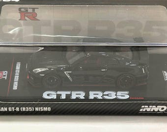 Mini GT #31 LBWK Nissan GT-R (R35) Matte Black Type 1, Rear Wing