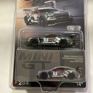 Mini GT 1/64 2020 Bentley Continental GT3 #7 M-Sport International GT Challenge Kyalami 9H