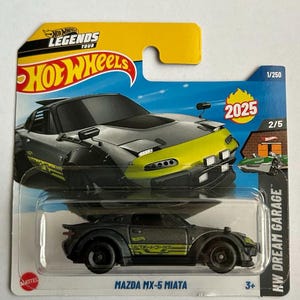 Hot Wheels Mazda Mx-5 Miata 1/250 Kleine Karte