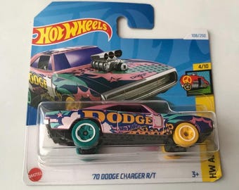 Voiture Miniature Matchbox Dodge Charger 2018 échelle 1:64 - Neuf En Boîte Hot Wheels, Couleur Blanche