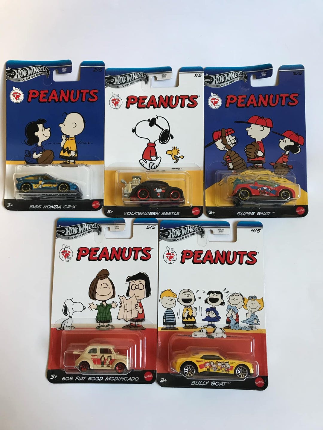 Hot Wheels HW 1/64 Peanuts Mix of 5 Cars - Etsy