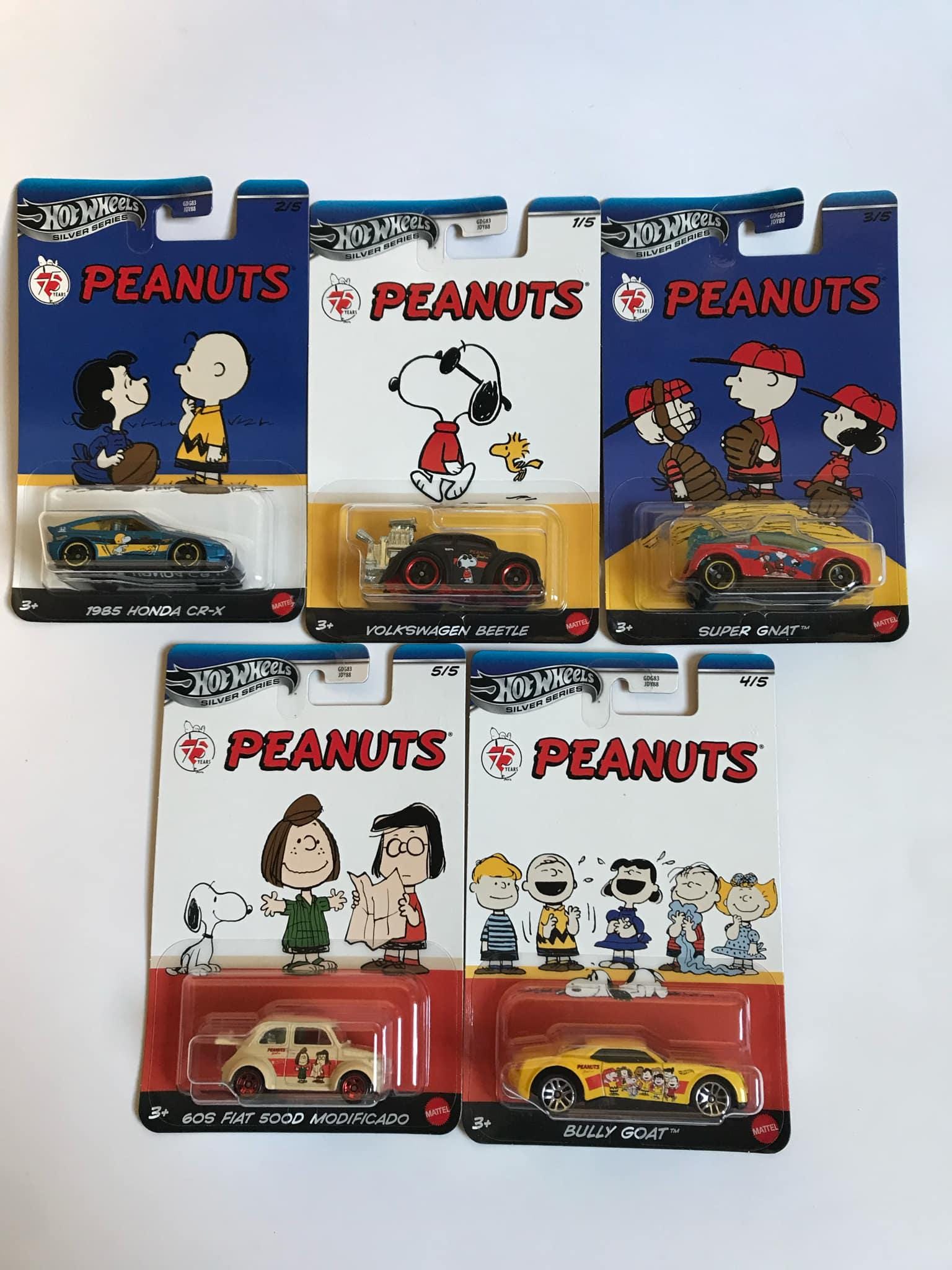 Hot Wheels Peanuts ミニカー Hot Wheels HW 1/64 Peanuts Mix of 5 Cars - Etsy