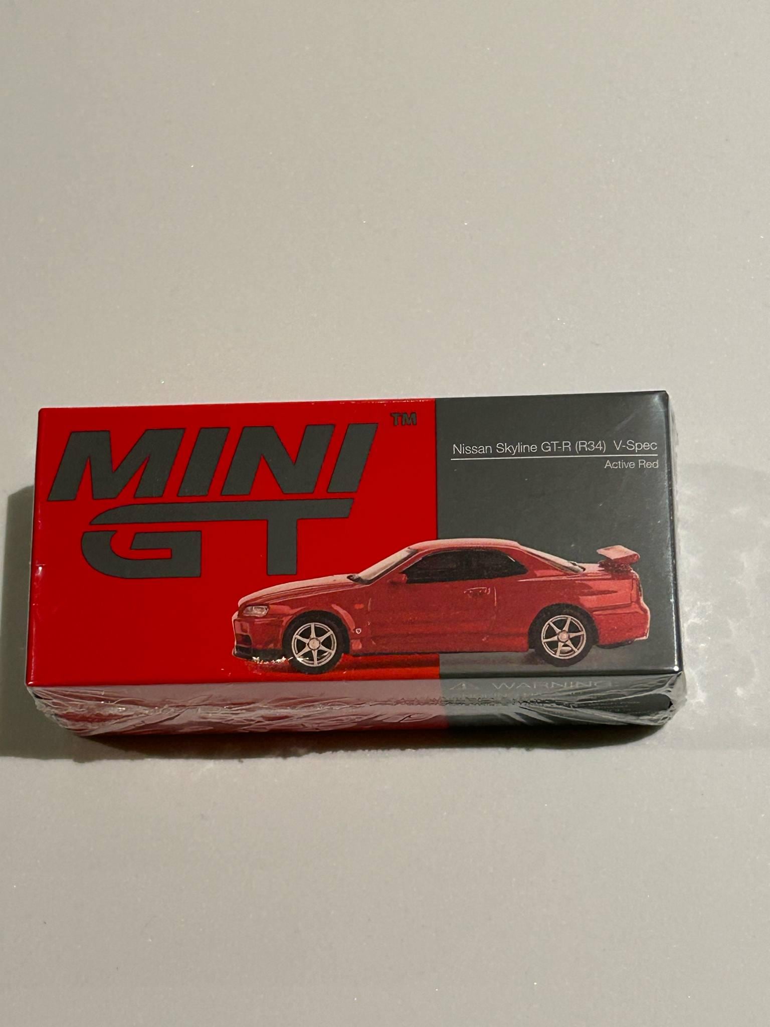 Mini Gt 1/64 1999 Nissan Skyline GT-R (R34) V-spec, Active Red - Etsy