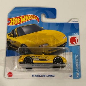 Hot Wheels 91 Mazda MX-5 Miata 120/250 Kleine Karte