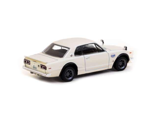 Tarmac 1/64 Nissan Skyline 2000 GT-R KPGC10, White Special Edition