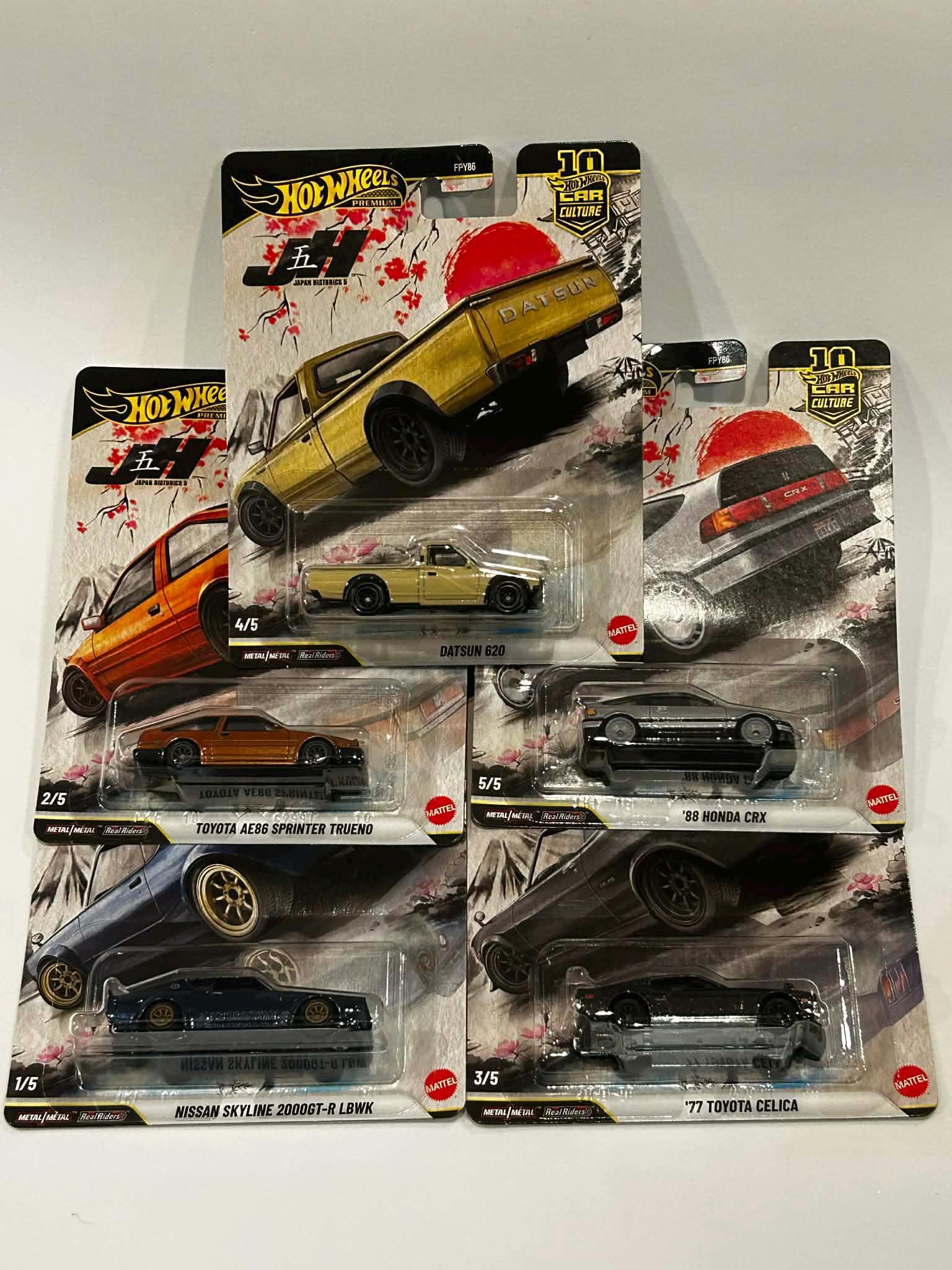 Hot Wheels HW 1/64 Japan Historic Mix of 5 Cars - Etsy