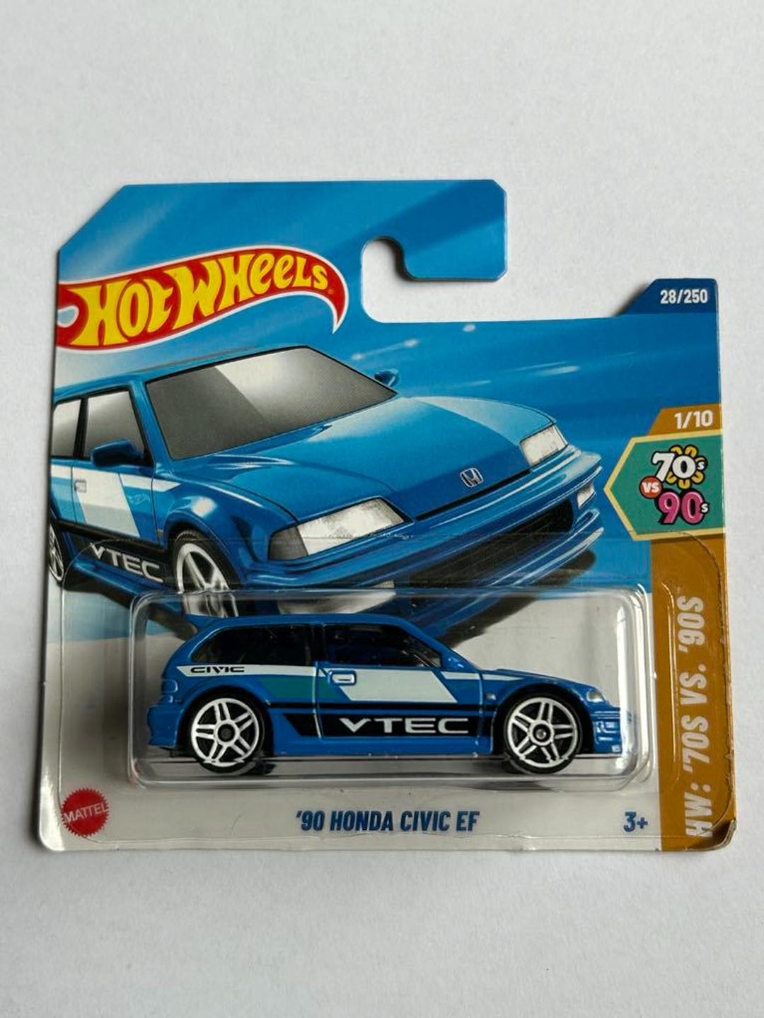 Hot Wheels 90 Honda Civic EF 28/250 Tarjeta Pequeña España
