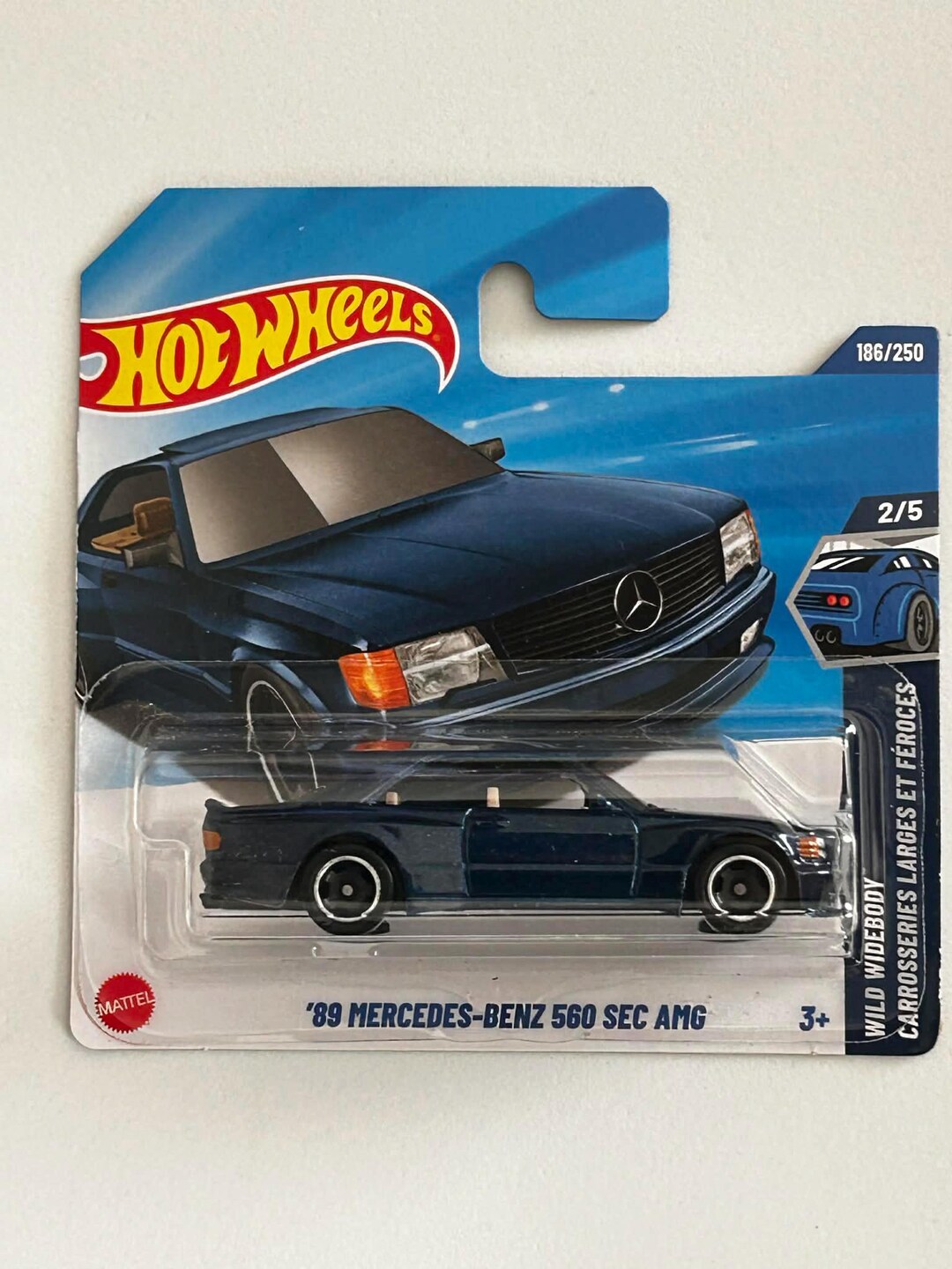 Hot Wheels 89 Mercedes Benz 560 SEC AMG 186/250 Small Card - Etsy