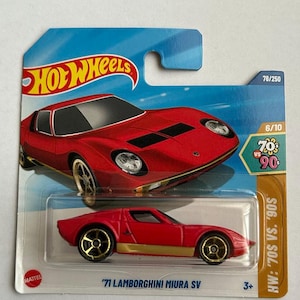 Hot Wheels 71 Lamborghini Miura SV 78/250 Kleine Karte