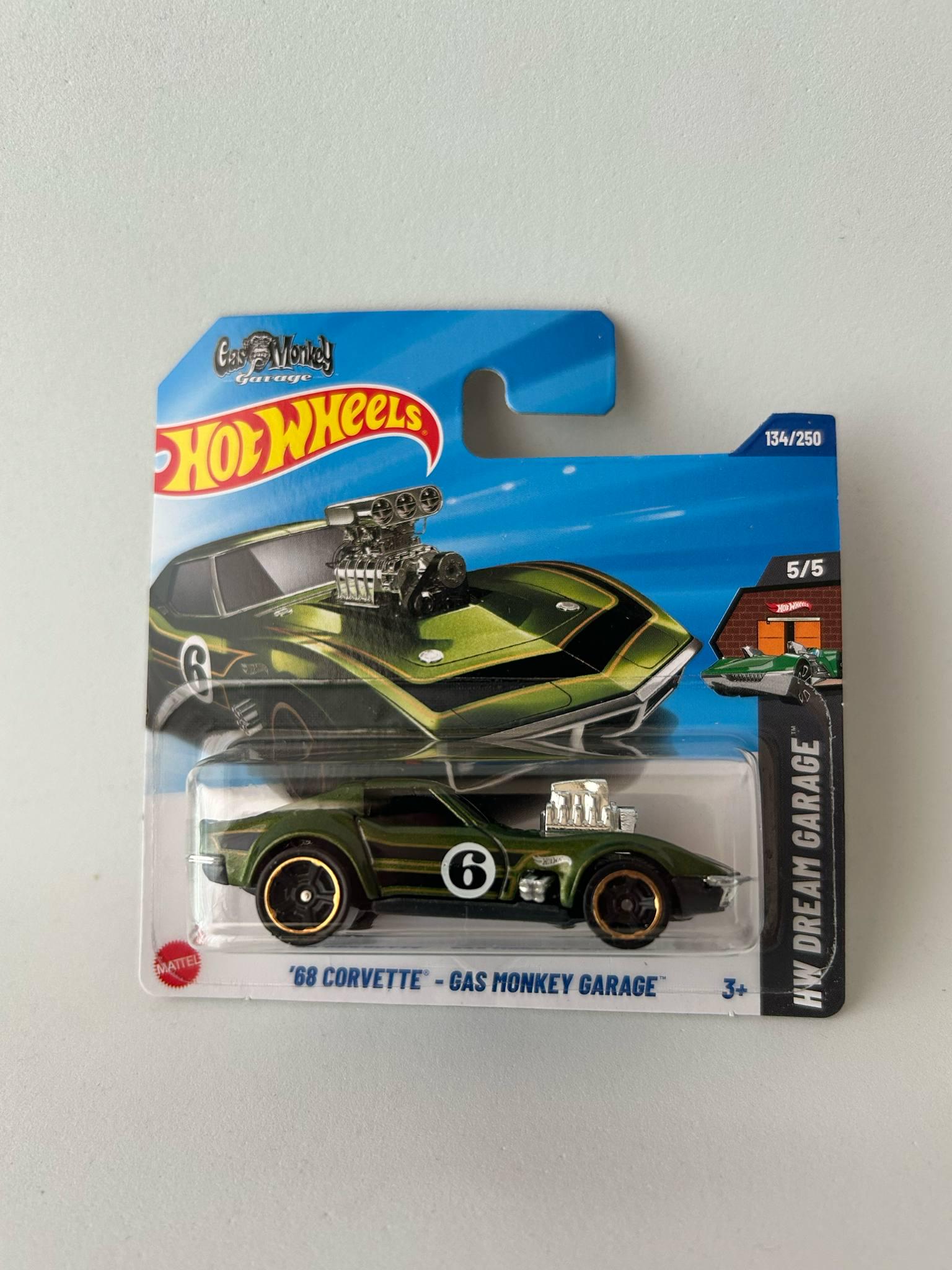 Hot Wheels HW 68 Corvette Gas Monkey Garage 134/250 Small Card