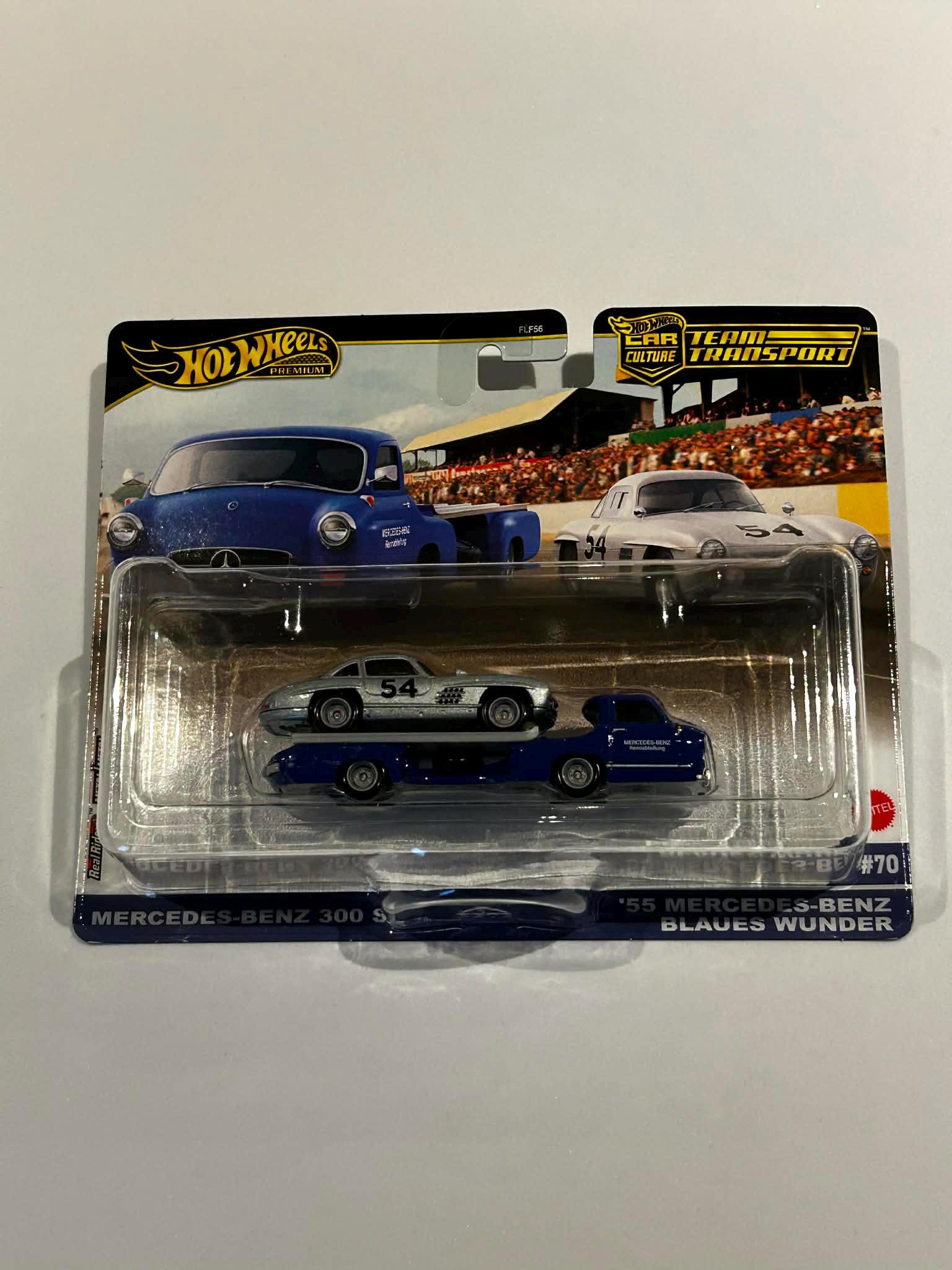 Hot Wheels 1/64 Mercedes Benz 300 Sl 1955 Mercedes Benz Blaues