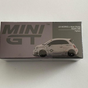 Mini gt 1/64 2024 Fiat Abarth 595 LB-Works X Abas Works Fighters, grey