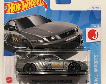 Hot Wheels Nissan Skyline GT-R BNCR33 96/250 Small Card Godzilla